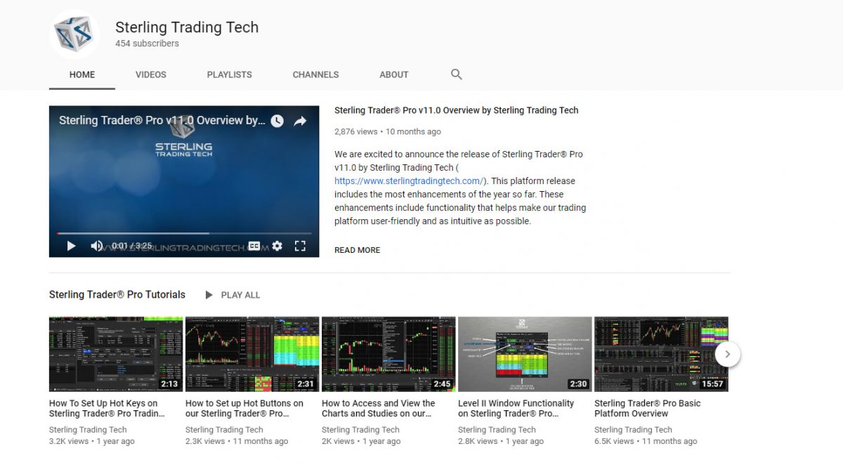 Sterling Video Tutorials on YouTube